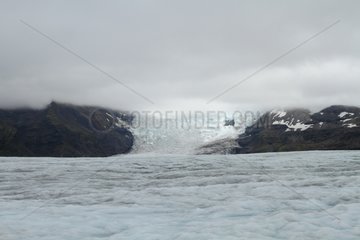 Moving glacier Iceland