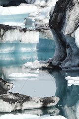 Iceberg glacier lake in Iceland