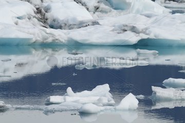 Iceberg glacier lake in Iceland