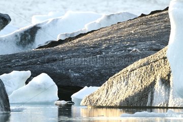 Iceberg and glacier in Iceland