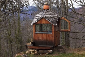 Small wooden pavilion in Ariège France