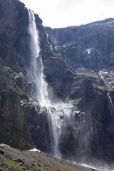 Waterfall of Cirque de Gavarnie in Hautes-Pyrénées France