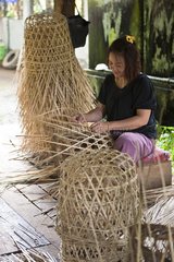 Basket weaving in Thailand