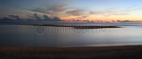 Sunrise on a sandbank Gili Air Indonesia