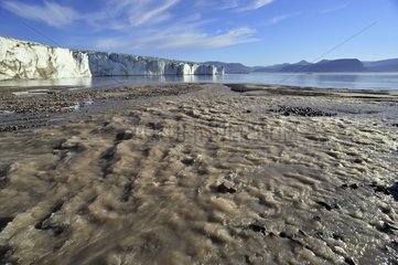 Torrent Ice in Carlsberg Fjord Greenland