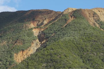 Nickel mine in the Poya region in New Caledonia