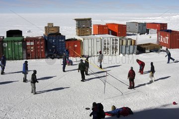 Volleyball Concordia Station Antarctica