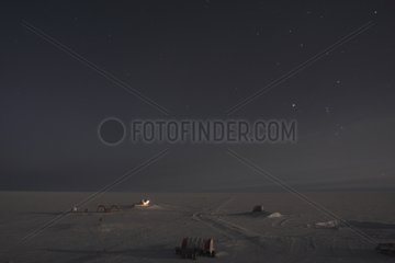 Moonlight AstroConcordia Polar night Antarctica