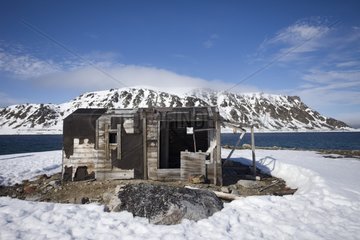 Trapper's cabin in Spitsbergen Norway