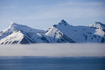 Landscape of the island of Spitzbergen Norway