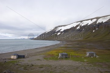 Trapper cabins in Spitsbergen Norway
