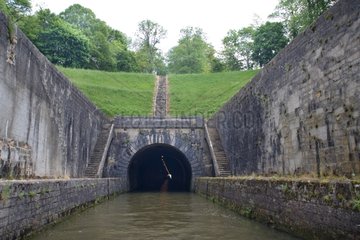 Saint Albin tunnel for the navigation of the Saône France