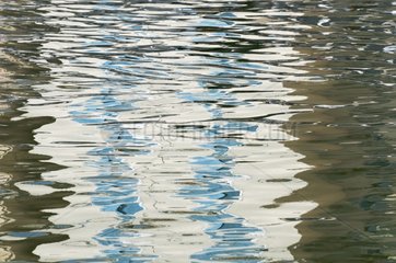 Reflections on water in the port of Cassis France