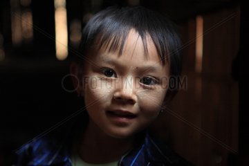 Portrait of a girl in Burma