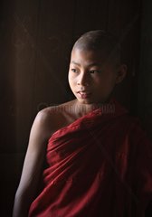 Monk at the monastery of Maha Nanda Kantha in Burma