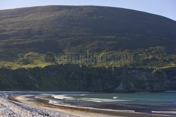 Bay and cliffs of Achill Island in Ireland