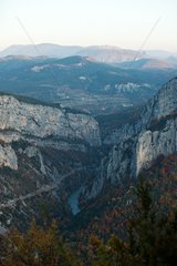 River and Gorges du Verdon views from Rougon France