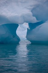 Blue ice in Svalbard Norway