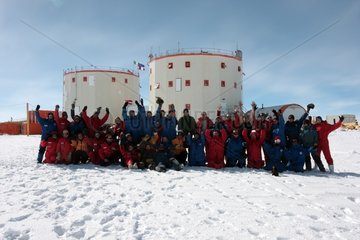 Team of the French-Italian Concordia Station Antarctica