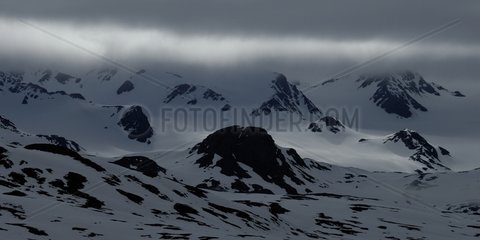 Snowy Mountains Northwest Coast Spitzbergen Svalbard