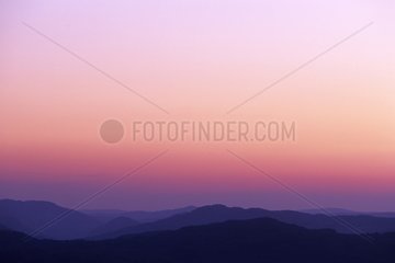 Mountain Landscape at Sunset High Jura France