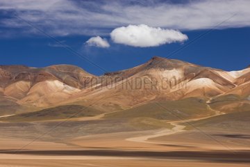 Mineral-rich mountains north of Laguna Colorada Bolivia