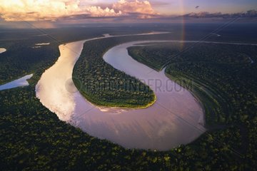 Aerial view of Madre De Dios River