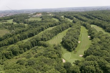 Aerial view of golf Amneville France