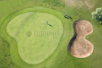 Aerial view of golf at La Grange aux Ormes France