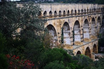 Pont du Gard in fall France