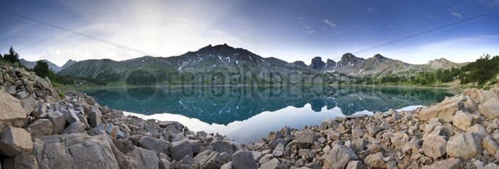 Lac d'Allos in the Mercantour NP Alps France