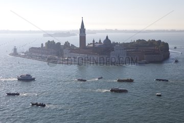 Aerial view of Venice in Italy