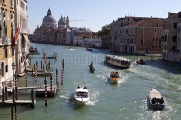 Vaporetto on the Grand Canal in Venice Italy