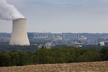 Nuclear Power Golfech and Cooling Tower France
