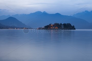 Village of Stresa at dusk - Lake Maggiore Italy