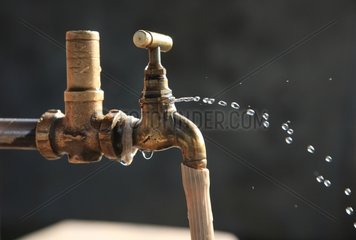 Tap water leaking Palikhiel Tashi Nepal Himalayas