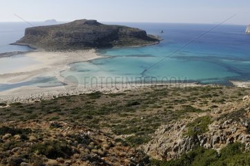 The bay and lagoon of Balos Crete