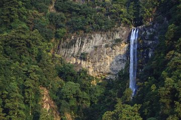 Sacred Nachi waterfall 133 m high in Japan