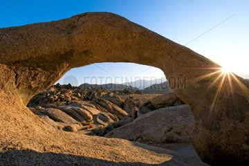Alabama Hills on the eastern slope of the Sierra Nevada USA