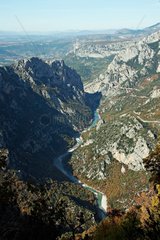 Gorges of the Verdon in autumn France