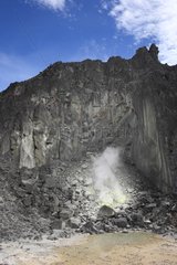 Fumaroles of the volcano Sibayak Sumatra Indonesia