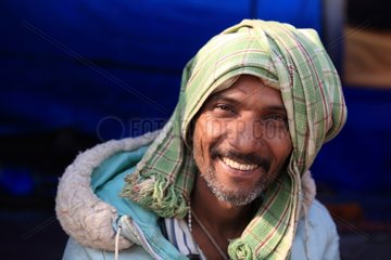 Portrait of smiling man Haridwar India