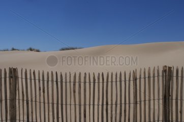 Replenishment of the dune on the Site Veillon France