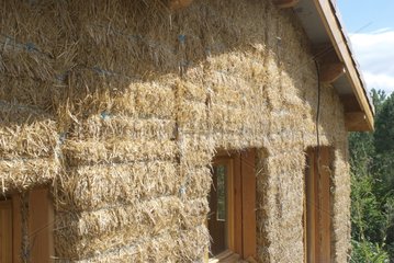 Straw house in Ribes Ardeche France