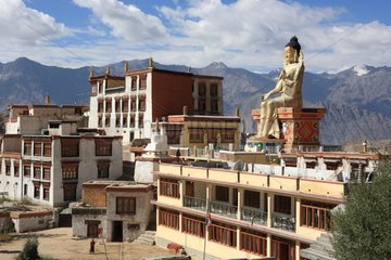 Seated Buddha Likir Monastery Ladakh Himalayas India