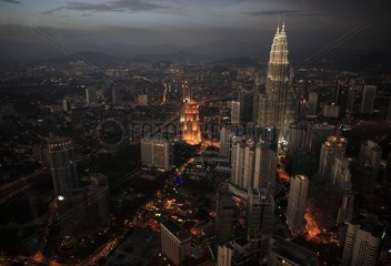 Kuala Lumpur view of Menara Tower night Malaysia