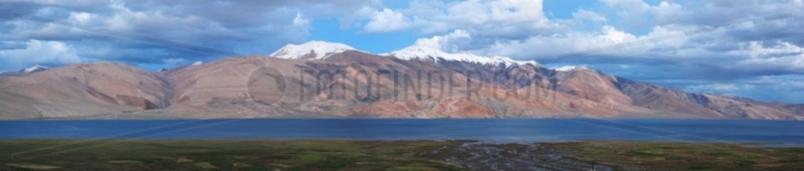 Tso Moriri Lake at dawn Ladakh Himalayas India