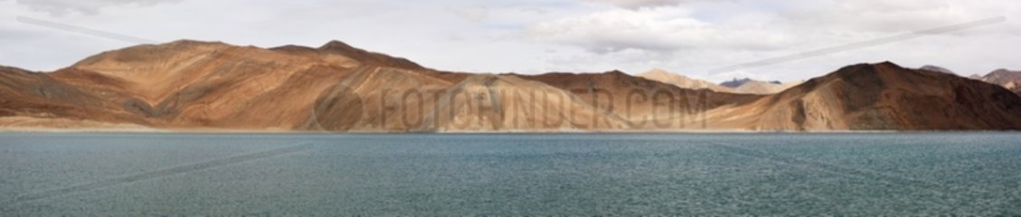 Shores of Lake Pangong Ladakh Himalayas India