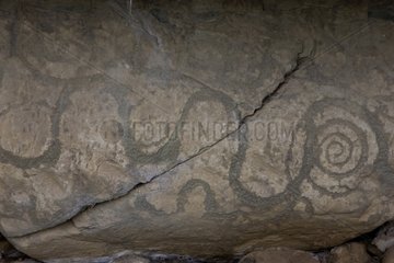 Roche carved on the Neolithic site of Knowth in Ireland