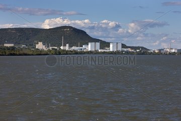 Marcoule nuclear site on the banks of the Rhone France